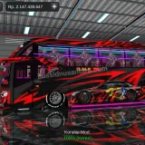 Livery Bussid SR2 Racing Sonic SHD