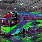 Livery Bussid SR2 Racing Hijau EPS10 SHD