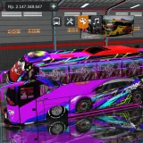 Livery Bussid SR2 Racing Ungu A 44 LI SHD