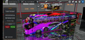 Livery Bussid SR2 Racing Ungu A 44 LI SHD