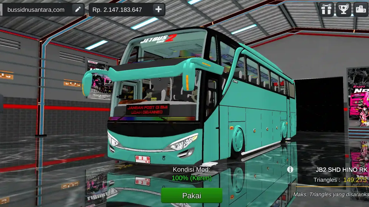 Mod Bussid JB2 SHD Hino RK