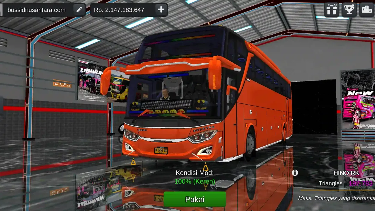 Mos Bussid JB3 Hino RK 8 SHD