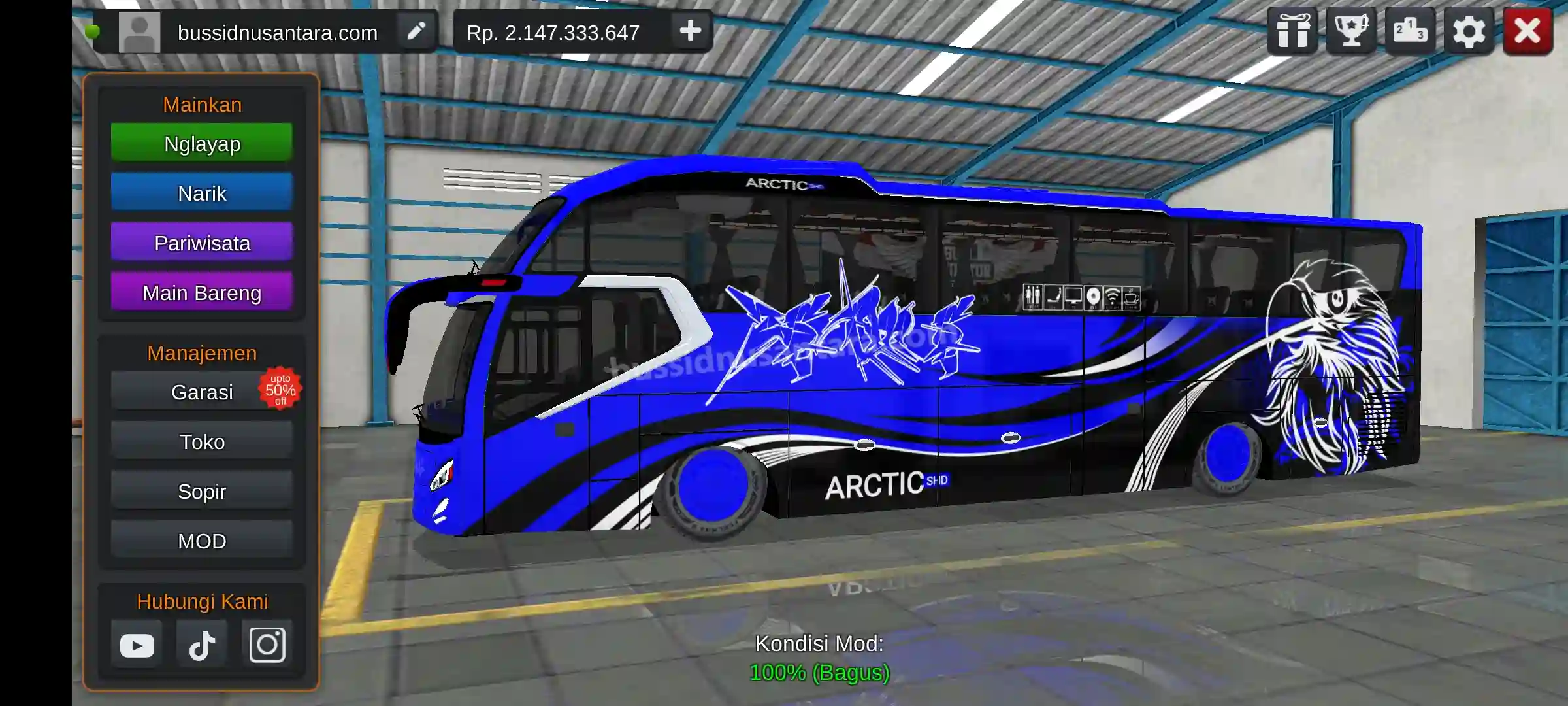 Mod Bussid ARCTIC SHD ZS